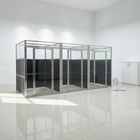 Grand chenil extérieur de luxe pour chiens en acier inoxydable, cage commerciale pour chiens, chenils d'hôtel pour chiens, mobilier pour hôtel pour animaux de compagnie