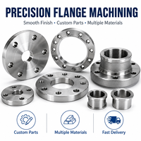 Komponen OEM Baja Tahan Karat Aluminium Pemesinan Flens Presisi Bagian Mesin Bubut CNC Kustom