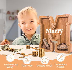 Alcancía <span class=keywords><strong>de</strong></span> Madera con Letras <span class=keywords><strong>de</strong></span> Dibujos Animados Personalizada <span class=keywords><strong>de</strong></span> Alta Calidad, <span class=keywords><strong>Caja</strong></span> <span class=keywords><strong>de</strong></span> <span class=keywords><strong>Ahorro</strong></span> <span class=keywords><strong>de</strong></span> Monedas para Cumpleaños y Festividades - Product Image 2