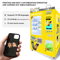 Distributeur automatique de coques de téléphone en gros, écran tactile, conforme ADA, code QR, carte de crédit, options multiples, distribution en libre-service