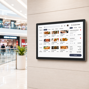 Señalización Digital Android de 21.5'' con Soporte Multi-idioma, Pantalla Táctil de 10 Puntos y Protección Frontal IP65 para Menús de Cafeterías y Restaurantes - Product Image 1