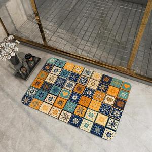 Tappetino da Bagno Antiscivolo in Terra Diatomacea Stile Americano, Morbido, Assorbente e ad Asciugatura Rapida per Ingresso e Toilette - Product Image 2