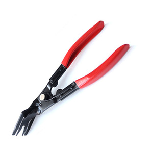 Headlight Pliers Steel Red Handle Car Clip Removal <b>Tool</b> Auto Repair - Product Image 2