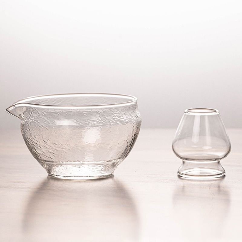 Texture Clear Glass Chawan Set