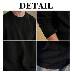 Sweat-shirt à col rond à manches longues Kingsen personnalisé 100% coton pour homme, en tissu French Terry épais, anti-rides et respirant - Product Image 6