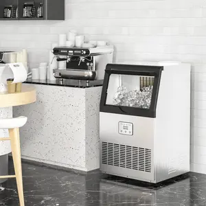 110v/220v 25KG/24H Ice Makers SK-60FF macchina per la produzione di cubetti di ghiaccio commerciale per Bar, caffetteria, macchina per cubetti di ghiaccio per sala da tè al latte