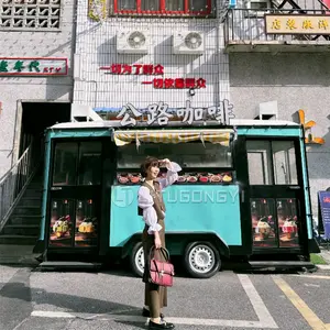 Satılık gıda sepeti mobil mağaza gıda fabrikası üretim doğrudan satış dondurma otomatı araba, soğuk içecek kahve yemek arabası