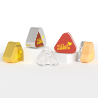 Vente en gros de contenants d'emballage d'huile triangulaires transparents et colorés, résistants aux enfants, en verre de 5 ml avec couvercle