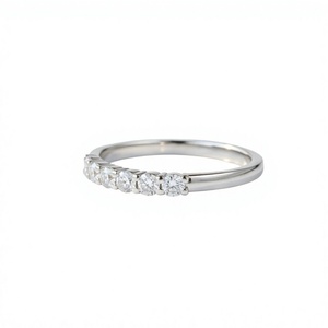 Bague de promesse unique en argent sterling 925, or massif 10K 14K 18K, diamant de laboratoire taille ronde de qualité supérieure, alliance de mariage, bague fine - Product Image 5