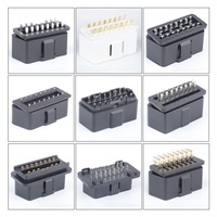 OEM/ODM Adaptateur OBD mâle coudé à 90 ° personnalisé en usine Connecteur de câble OBD Terminal de diagnostic OBD Automobile Boîtier en plastique