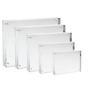 Wholesale Clear Acrylic Frame Photo Frame Acrylic Picture Frame 4x6 Customizable Size