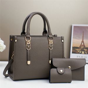Maxfree Luxury Elegant Woman <b>Tote</b> <b>Bags</b> Large PU Handbags <b>Zip</b> Closure Two Handles Fashionable Autumn Commuting Portable - Product Image 6