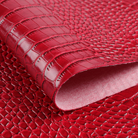 Cuir synthétique PVC imitation crocodile imperméable extensible pour valises, sacs à main, ceintures, chaussures, canapés, meubles, décoration automobile