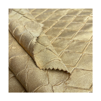 Tissu d'usine en Chine matière première textile daim polyester tissu daim froissé