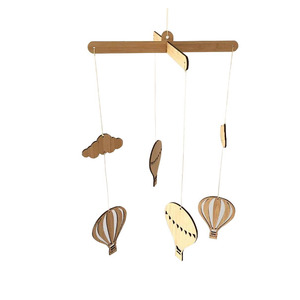 Carillon a Forma di Mongolfiera in Legno, Decorazione per Camera dei <span class=keywords><strong>Bambini</strong></span> - Product Image 1