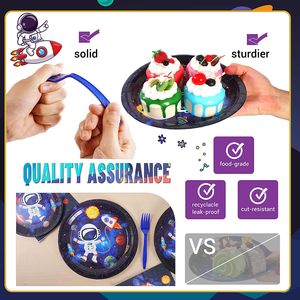 Space Themed Party Supplies Weltraum Geburtstag Dekorationen Alles Gute zum Geburtstag Banner Galaxy <span class=keywords><strong>Astronaut</strong></span> Party Dekorationen für Kinder - Product Image 4