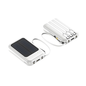 10000mAh Banque d'énergie <span class=keywords><strong>solaire</strong></span> <span class=keywords><strong>Chargeur</strong></span> portable Voyage en plein air Camping <span class=keywords><strong>Randonnée</strong></span> Centrale électrique avec câbles intégrés et lumière LED - Product Image 2