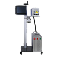 Machine de marquage laser CO2 avec système de gravure Galvo, refroidissement par air, équipement de codage QR et de marquage de date