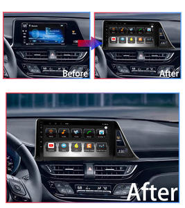 ขายส่งเครื่องเล่นมัลติมีเดียติดรถยนต์ระบบนำทาง GPS สำหรับ Toyota C-HR CHR ปี 2016-2018 รองรับ Android Auto, Carplay, DVD, วิทยุ และระบบเสียงสเตอริโอ - Product Image 3