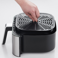 Nuevo Diseño Moderno, Olla Eléctrica Digital Multifuncional de Acero Inoxidable con Pantalla LCD a Color y Táctil, 8L 9L, Sin Aceite
