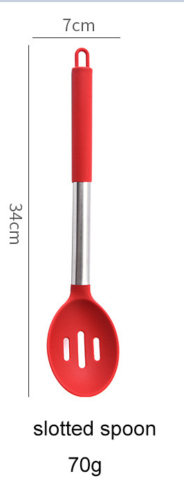 Modèle 2, cuillère à fentes rouge.