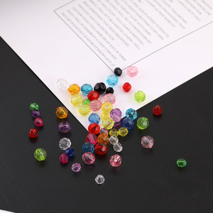 Acrylic Round <b>Beads</b> 6mm Multicolor <b>Loose</b> <b>Beads</b> For Bracelet Making DIY Jewelry Making Supplies - Product Image 3