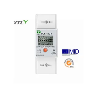 YTL DDS353L Din-Rail Single Phase energy meter 2 module CE Approved IOT Power meters