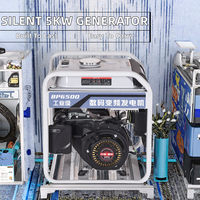 Petit groupe électrogène BQ8000 65 kW triphasé, économique en carburant, démarrage manuel, portable pour l'extérieur, générateur à essence 4 temps
