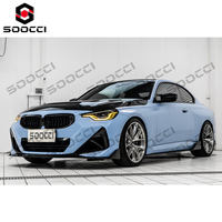 Kit carrosserie TAKD en fibre de carbone sèche, spoiler avant, lèvre de pare-chocs avant brillante en carbone pour BMW G42 M240i 2023-2025