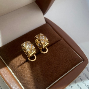 เครื่องประดับเพชร Aazuo Lab Grown Diamonds E VS1 ทองคำแท้ 18K ต่างหูแบบเกี่ยวสุดหรู ของขวัญสำหรับผู้หญิง สวมใส่ได้ทุกวัน งานเลี้ยงระดับไฮเอนด์ - Product Image 2