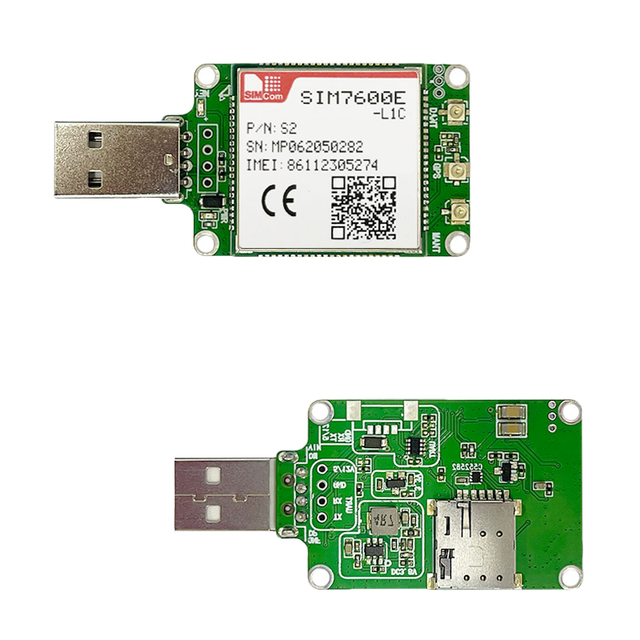 Original Simcom SIM7600E-L1C USB Dongle LTE CAT1 Wireless Module 4G LTE CAT-M1(eMTC) GPS GSM LTE Module