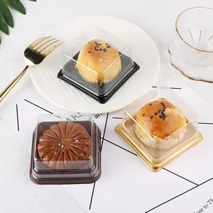 Emballage en plastique transparent de qualité alimentaire mini boîte à gâteau Cupcake Muffin conteneur à dessert pour boulangerie pâtisserie