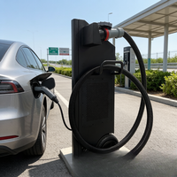 Estación de Carga para Vehículos Eléctricos Jinghu para Exteriores, 40-80kW, Conector CCS2, Unidad Móvil, Plataforma OCPP Lista para Usar, Resistente a la Intemperie IP54, TA-DC-TC-P