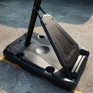 Aro de Baloncesto Móvil con Altura Ajustable, Marco de Aluminio, Tablero de Vidrio Templado, Equipo para Cancha al Aire Libre - Product Image 3