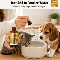 Gouttes Probiotiques pour Chats - Santé Digestive et Immunitaire - Supplément Liquide FOS pour Animaux de Compagnie - Bouteilles pour Chiots, Chatons, Toutes Races et Tailles - 60ml