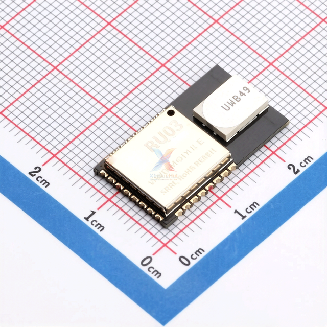 Original BU03 UWB Wireless Module 10cm Accuracy 6.8Mbps Data Rate TWR TDOA PDOA SMD in Stock