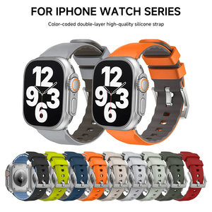 Correa deportiva de silicona para <span class=keywords><strong>Apple</strong></span> <span class=keywords><strong>Watch</strong></span> Band 44mm 45 41 40 49 42mm 38mm Pulsera de moda para IWatch Series Ultra 2 <span class=keywords><strong>SE</strong></span> 9 <span class=keywords><strong>8</strong></span> 7 6 5 4 3 - Product Image 6