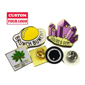 China Professional Metal Pins Supplier Brooch Personalized Logo Hard Enamel Pin Badge for Souvenir / Clothing Custom Enamel Pins