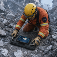 Détecteur de vie MIMO UWB Radar LD-RII, détection humaine traversant les murs, suivi de 3 cibles, positionnement WiFi en temps réel sur 100 m pour le sauvetage