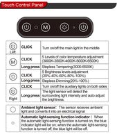 OEM FDDL03 3000K 6000K 24W Lampe de bureau pliable à lumière du jour à intensité variable Protection des yeux Lampe de bureau extensible pour le bureau à domicile