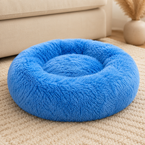 New Style Comfortable XL Print Super Soft Dog <b>Cushion</b> <b>Round</b> Washable Plush Fluffy Velvet Dog Cat Bed - Product Image 4