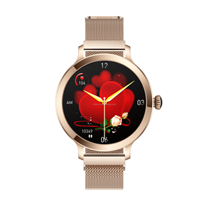 Femmes Reloj Smartwatch BT Call 1.19 pouces écran rond fréquence cardiaque Fitness Tracker Ladies Smart <span class=keywords><strong>Watch</strong></span> - Product Image 3