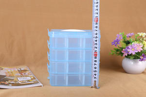 सबसे अच्छा खुदरा पीपी सामग्री <span class=keywords><strong>4</strong></span> परत हटाने योग्य Stackable पारदर्शी प्लास्टिक गहने शिल्प मोती उपकरण आयोजक भंडारण बॉक्स - Product Image 5