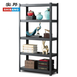 رف تخزين معدني بخمس طبقات بدون براغي من المصنع مباشرة، رف أسود قابل للتعديل بخمسة مستويات، أرفف للمطبخ - Product Image 2