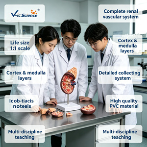 Modelo de Disección Renal de PVC, Tamaño <span class=keywords><strong>Natural</strong></span>, con Calices y Ureter, para Laboratorio de Habilidades de Enfermería, con Certificaciones CE, ISO, ROHS y CNAS - Product Image 1