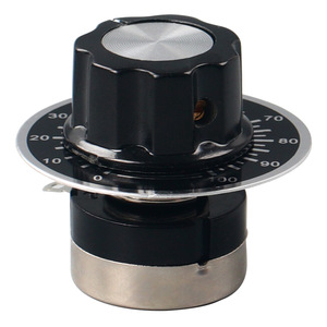 Potentiomètre à film de carbone à rotation unique RV24YN20S 1K 2K 5K 10K 1M Ohm, réglage par le haut avec bouton - Product Image 1