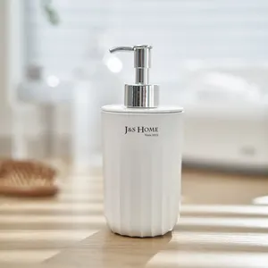 Badezimmer zubehör im nordischen Stil Kunststoff-Lotion spender Weißer Seifen flüssigkeits spender