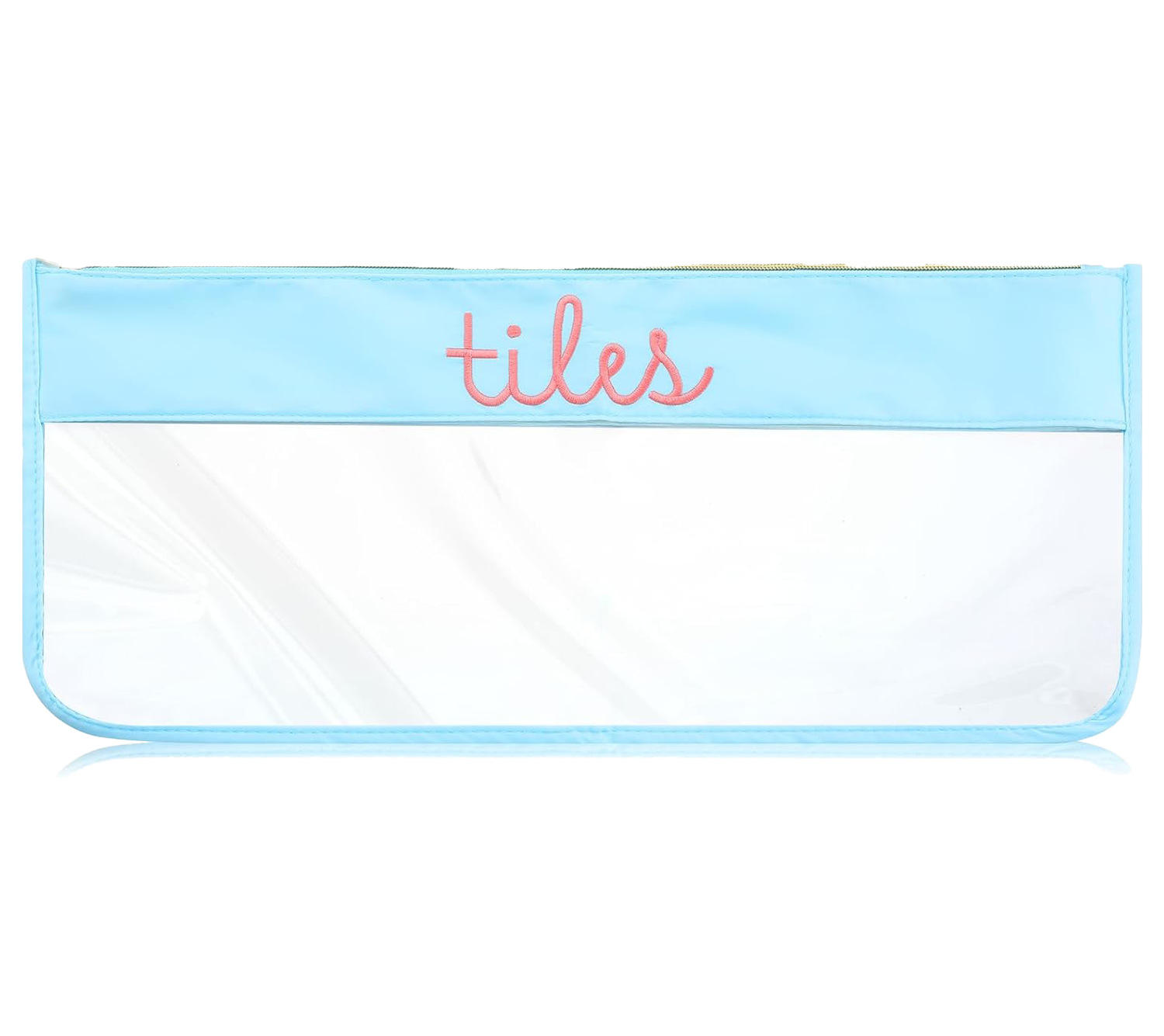 Tuiles bleues à la main