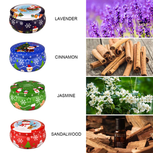 Di lusso Private Label di natale fragranza olio di soia candele profumate di cera - Product Image 6