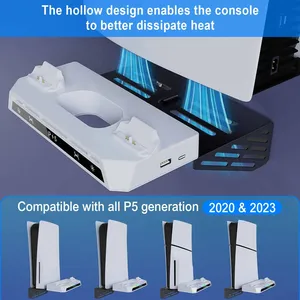 <span class=keywords><strong>Soporte</strong></span> de pared para <span class=keywords><strong>Playstation</strong></span> 5/PS5 Slim/Pro edición con disco/digital, admite carga dual para 2 controles - Product Image 2
